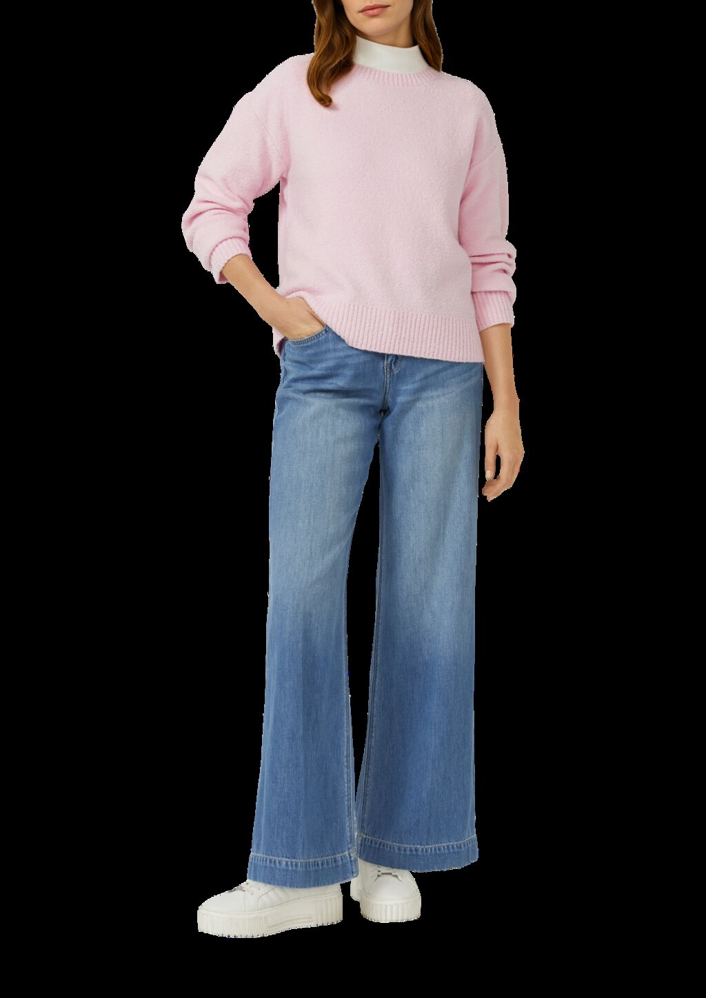 Pullover aus Bouclé im Relaxed Fit