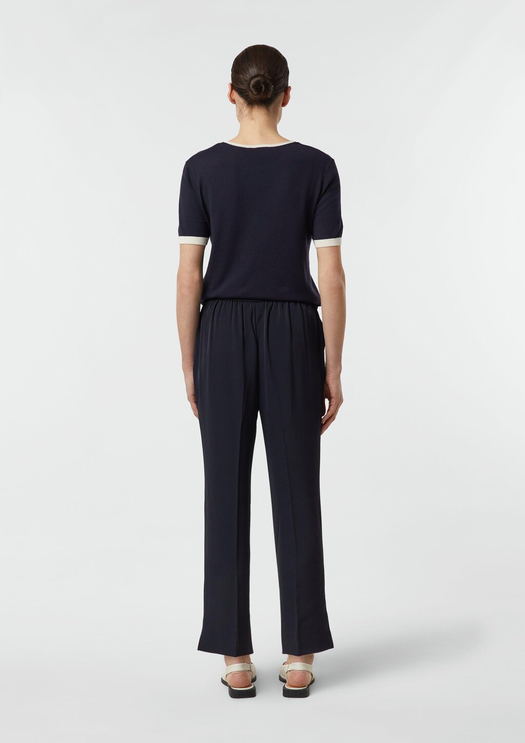 Jogpants mit Elastikbund und Biesen-Detail