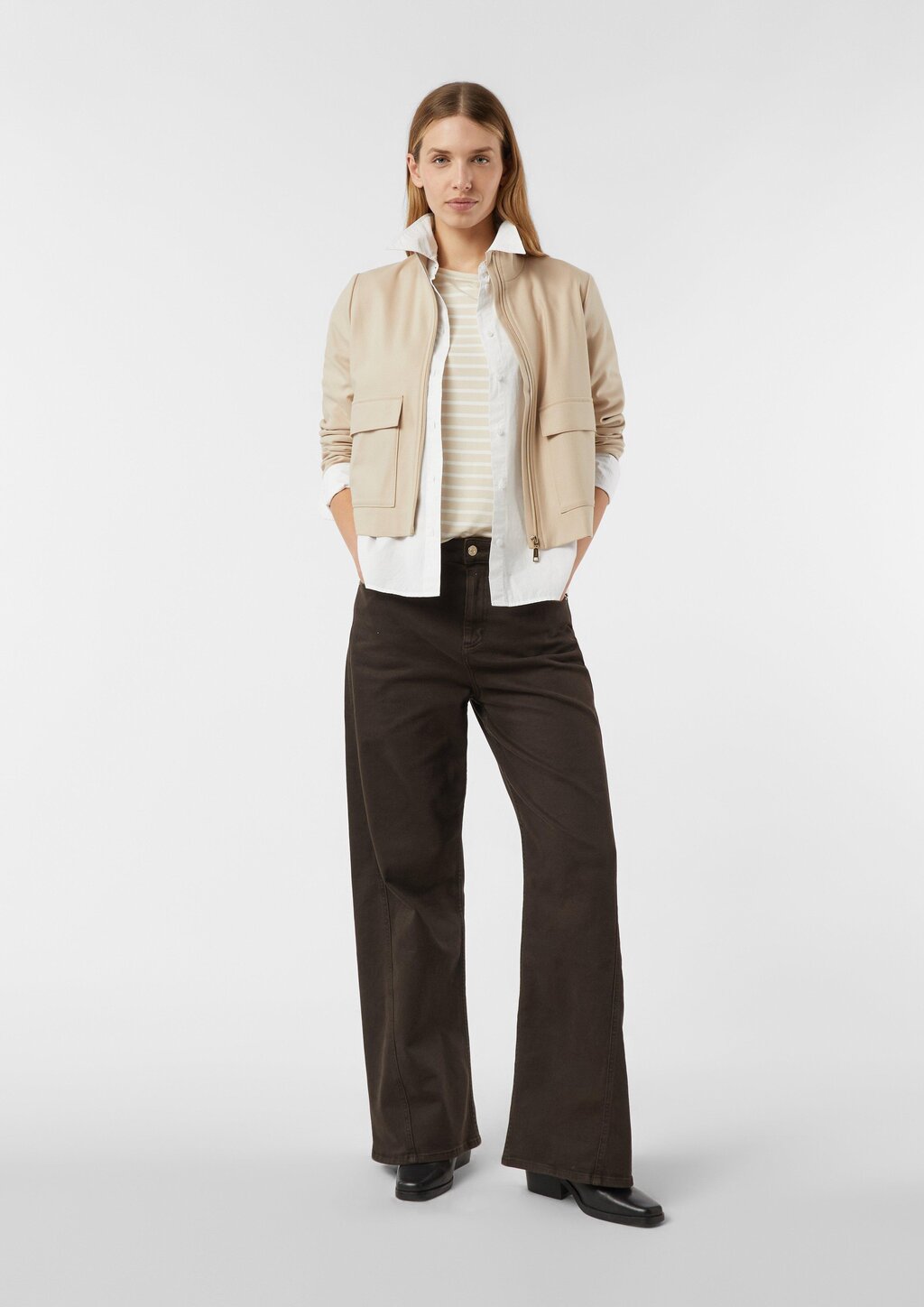 Feminines Streifenshirt aus Viskosejersey