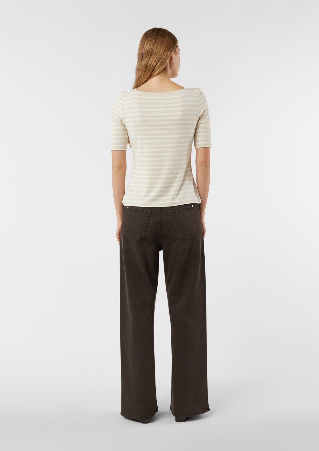 Feminines Streifenshirt aus Viskosejersey