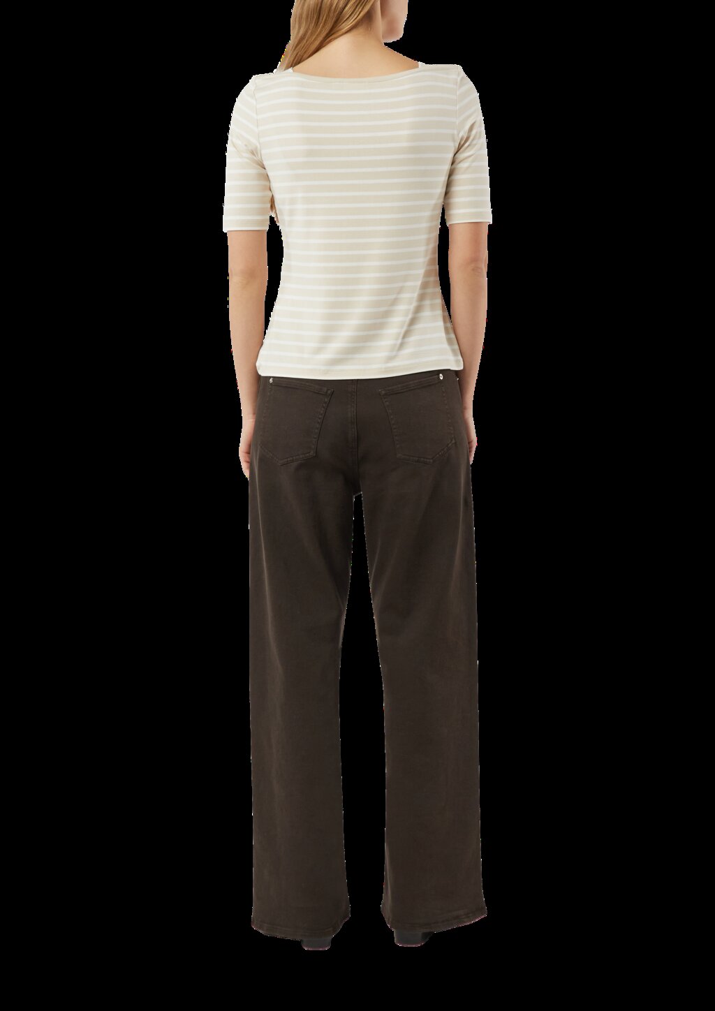 Feminines Streifenshirt aus Viskosejersey