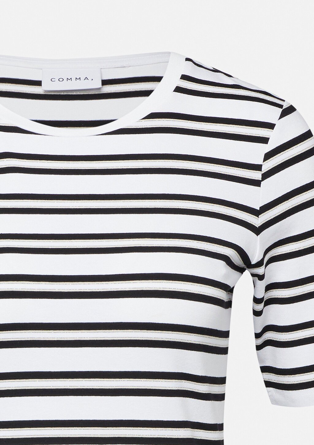 Schmales T-Shirt mit Streifenmuster