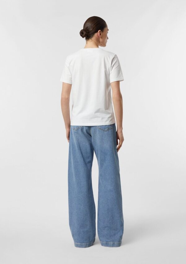 Jersey-T-Shirt mit Strasssteinchen