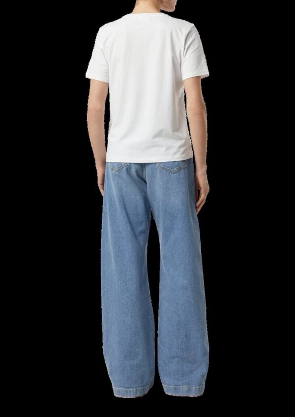 Jersey-T-Shirt mit Strasssteinchen