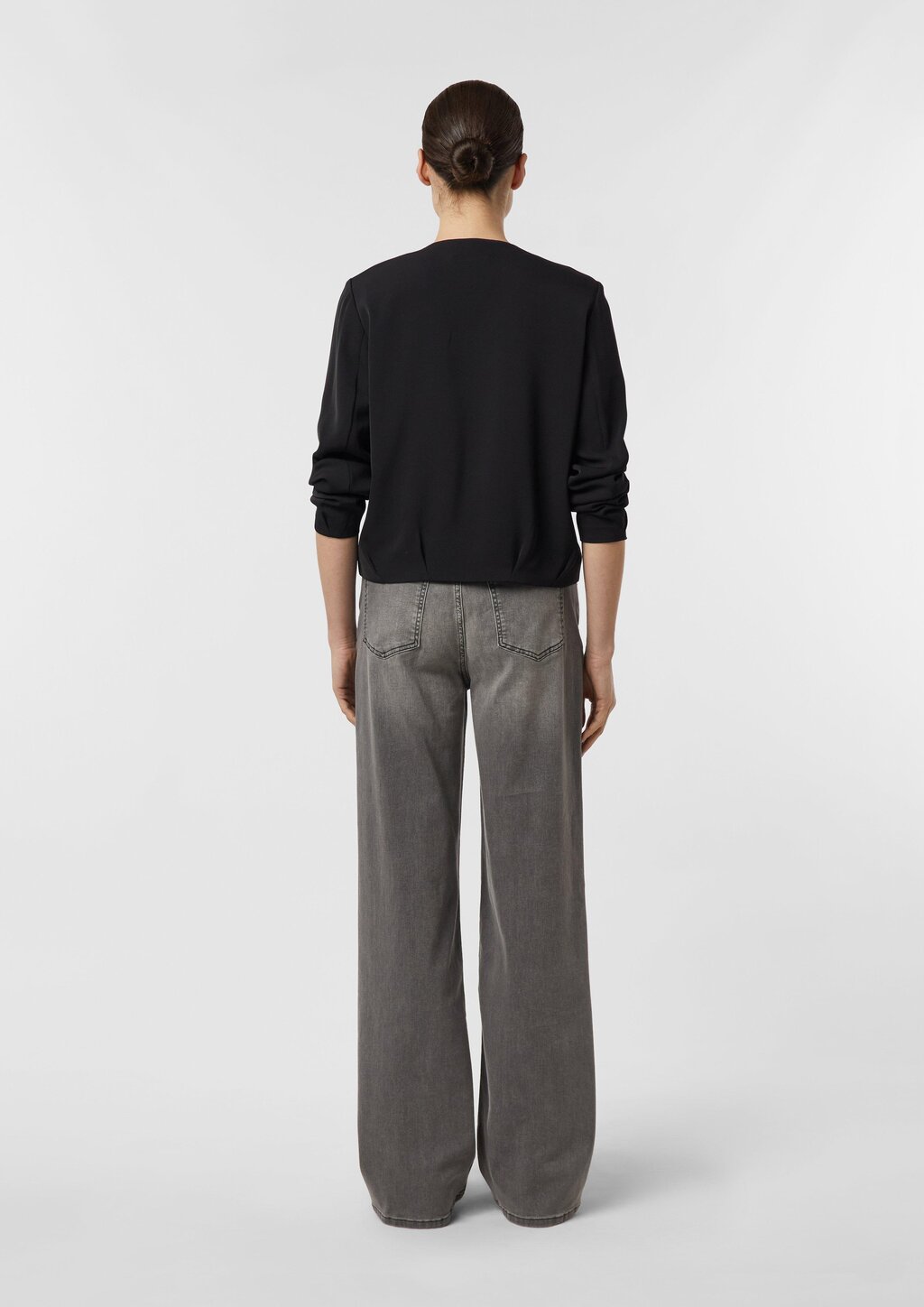 Fließender Blouson mit Eingrifftaschen