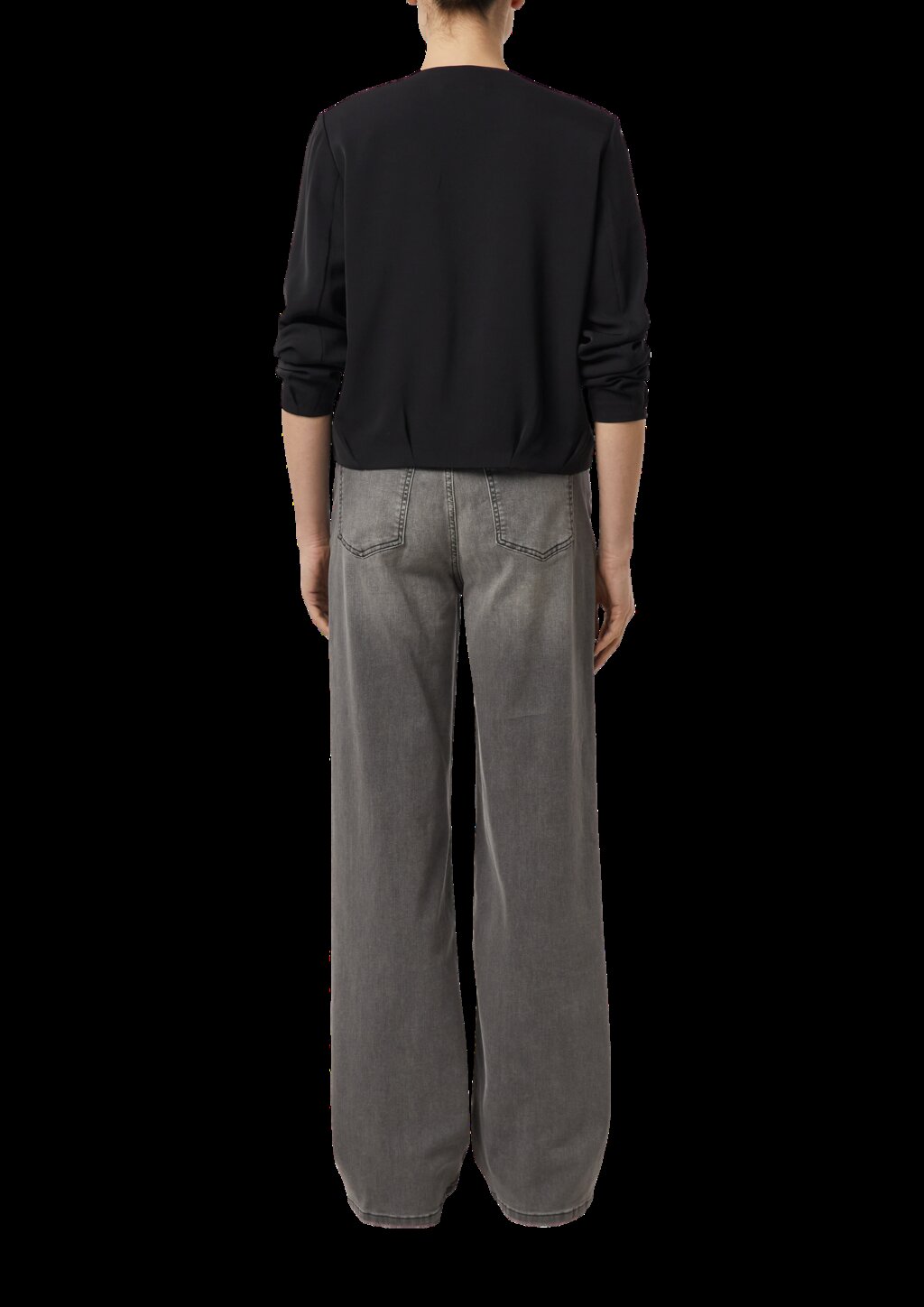 Fließender Blouson mit Eingrifftaschen