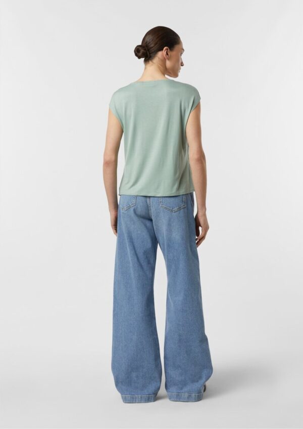 Blusenshirt im Fabricmix mit Satinkante