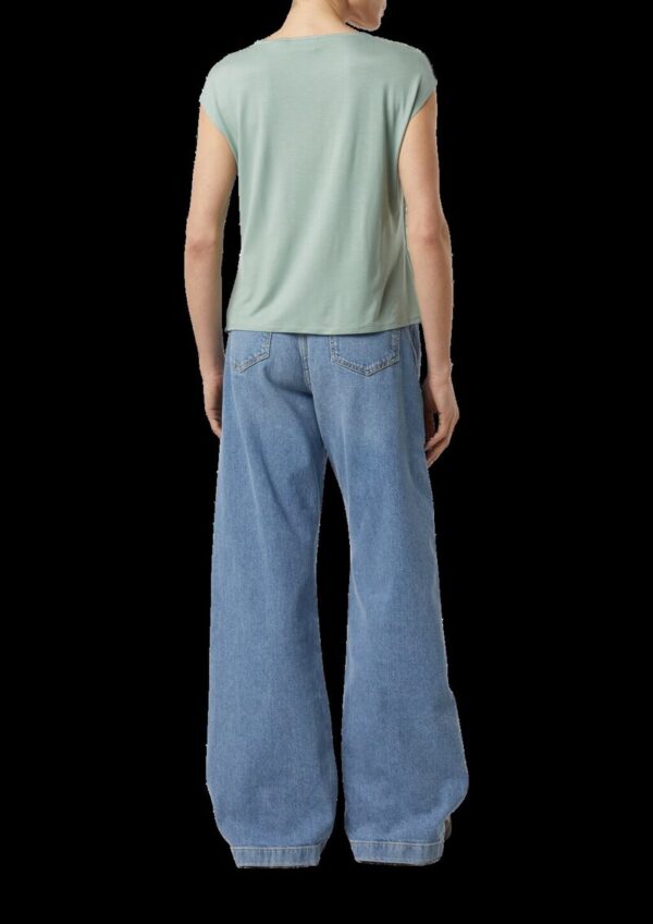 Blusenshirt im Fabricmix mit Satinkante