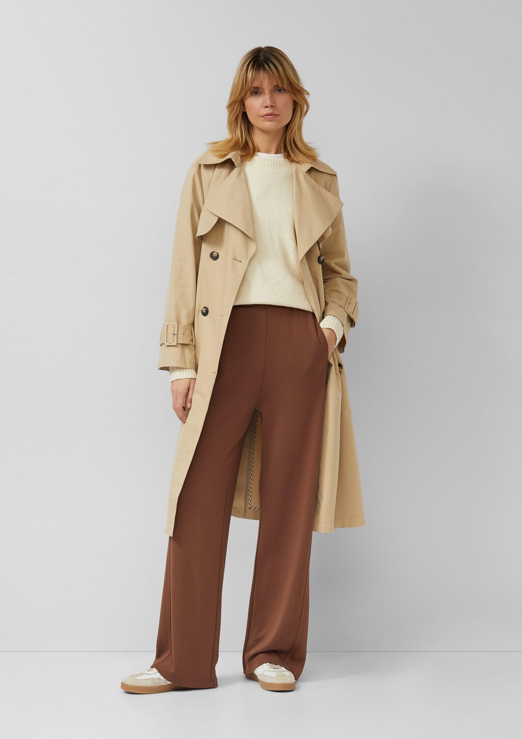 Hose aus Viskosemix mit Wide Leg