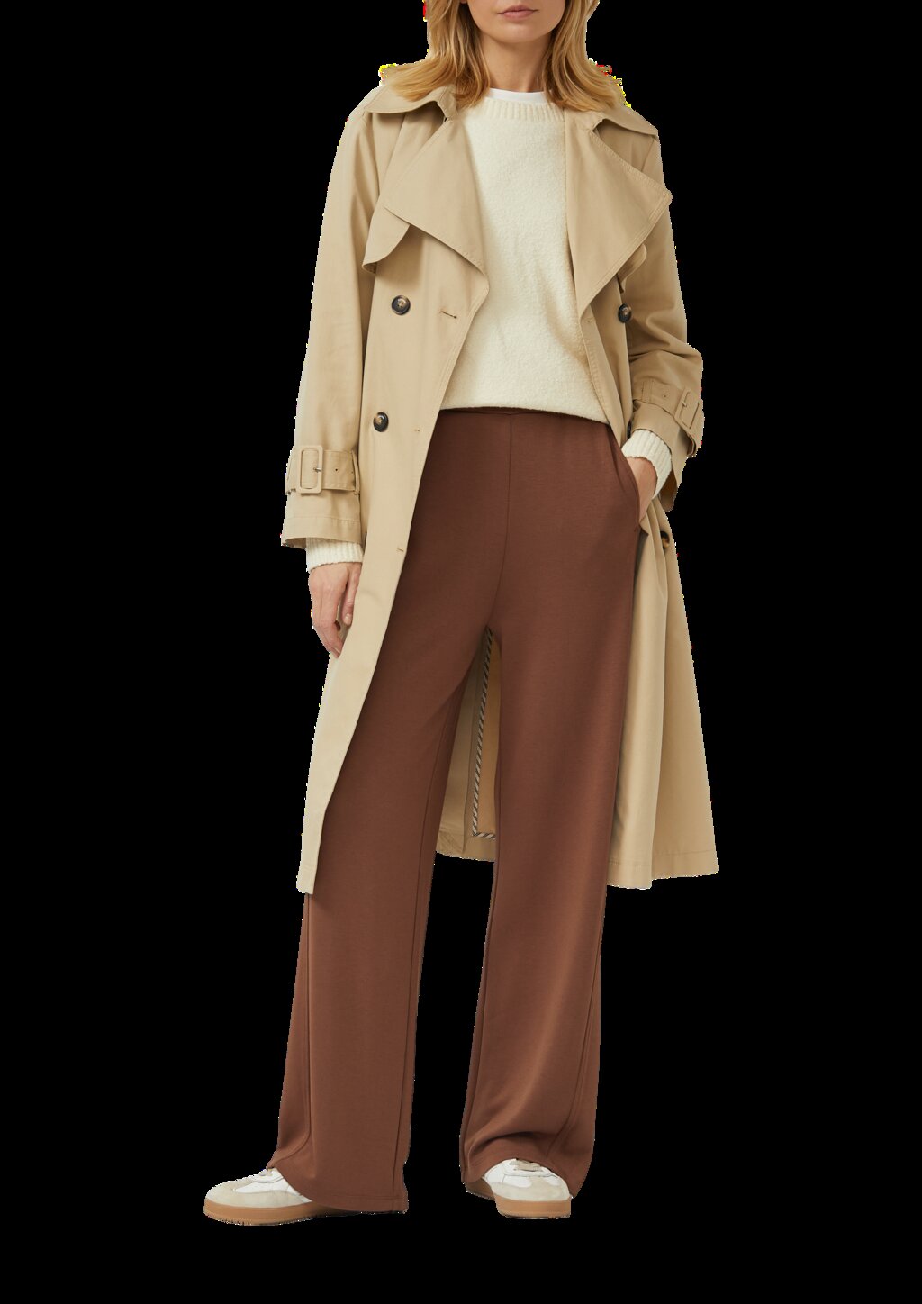 Hose aus Viskosemix mit Wide Leg