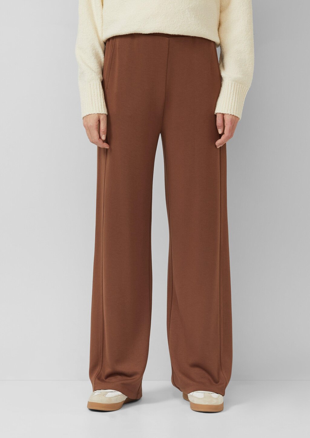 Hose aus Viskosemix mit Wide Leg