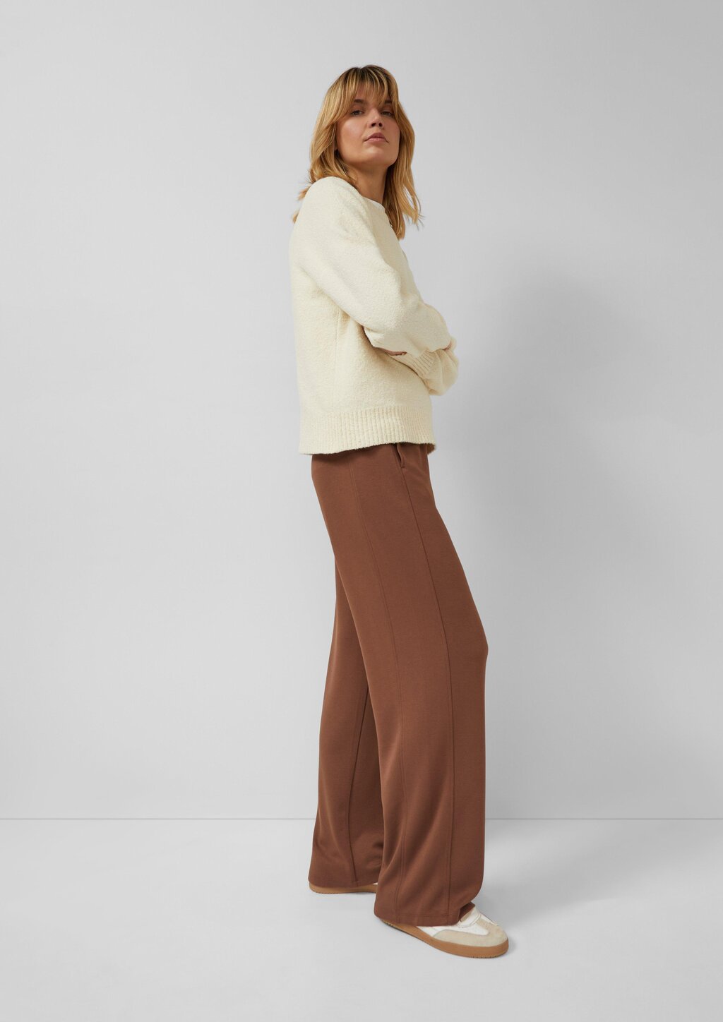 Hose aus Viskosemix mit Wide Leg