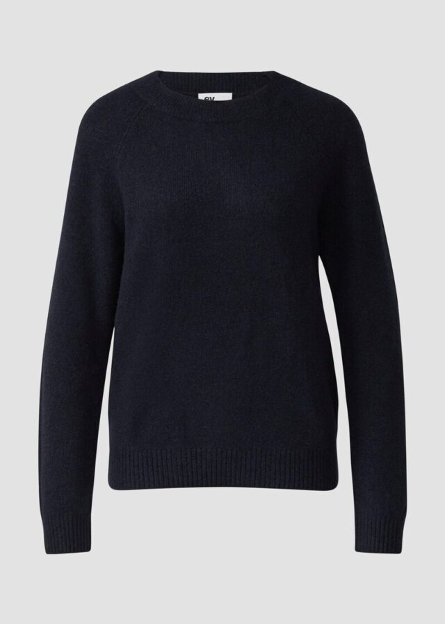 Weicher Strickpullover mit Rippbündchen