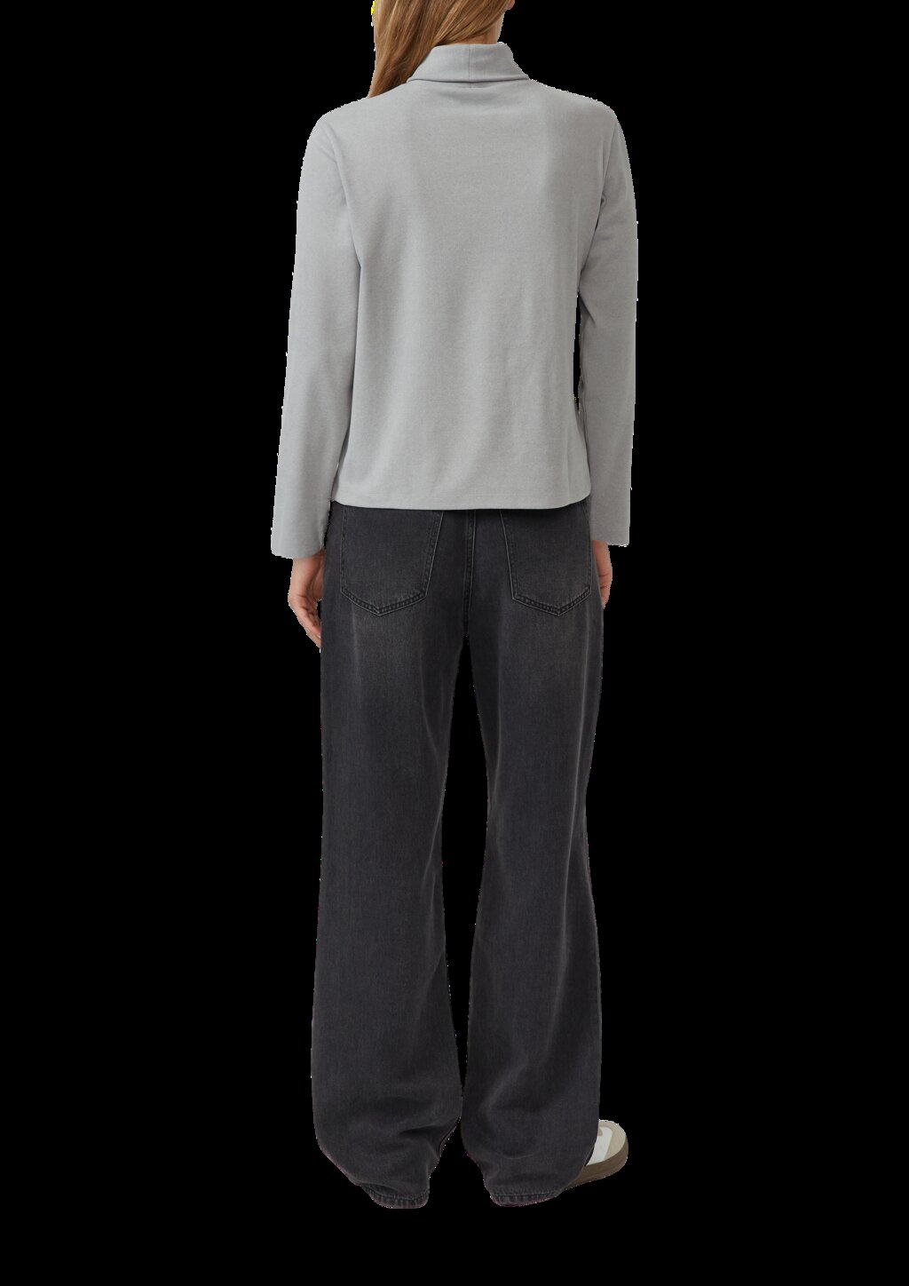 Fleece-Pullover mit Rollkragen