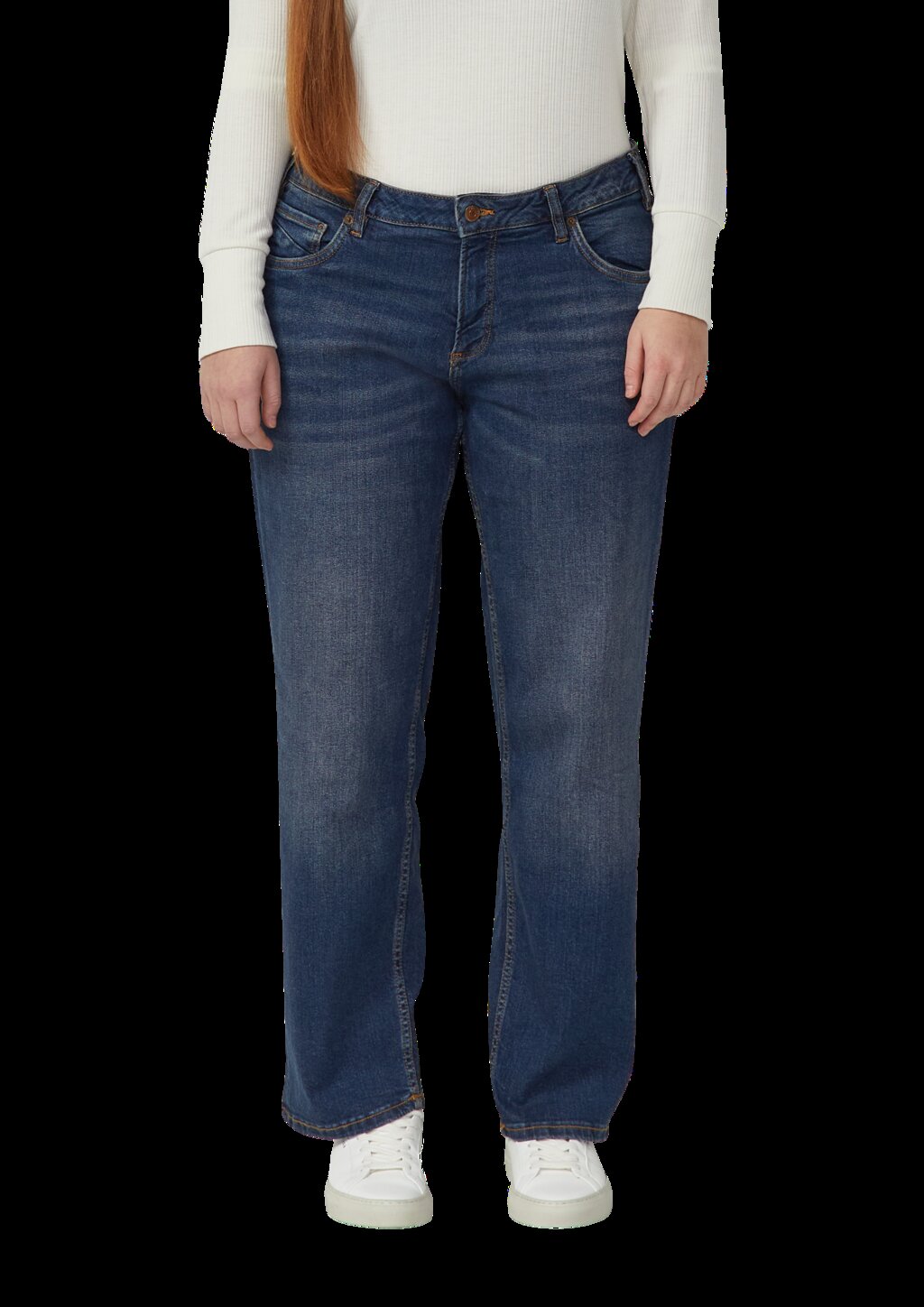 Jeans / Slim Fit / Mid Rise / Straight Leg