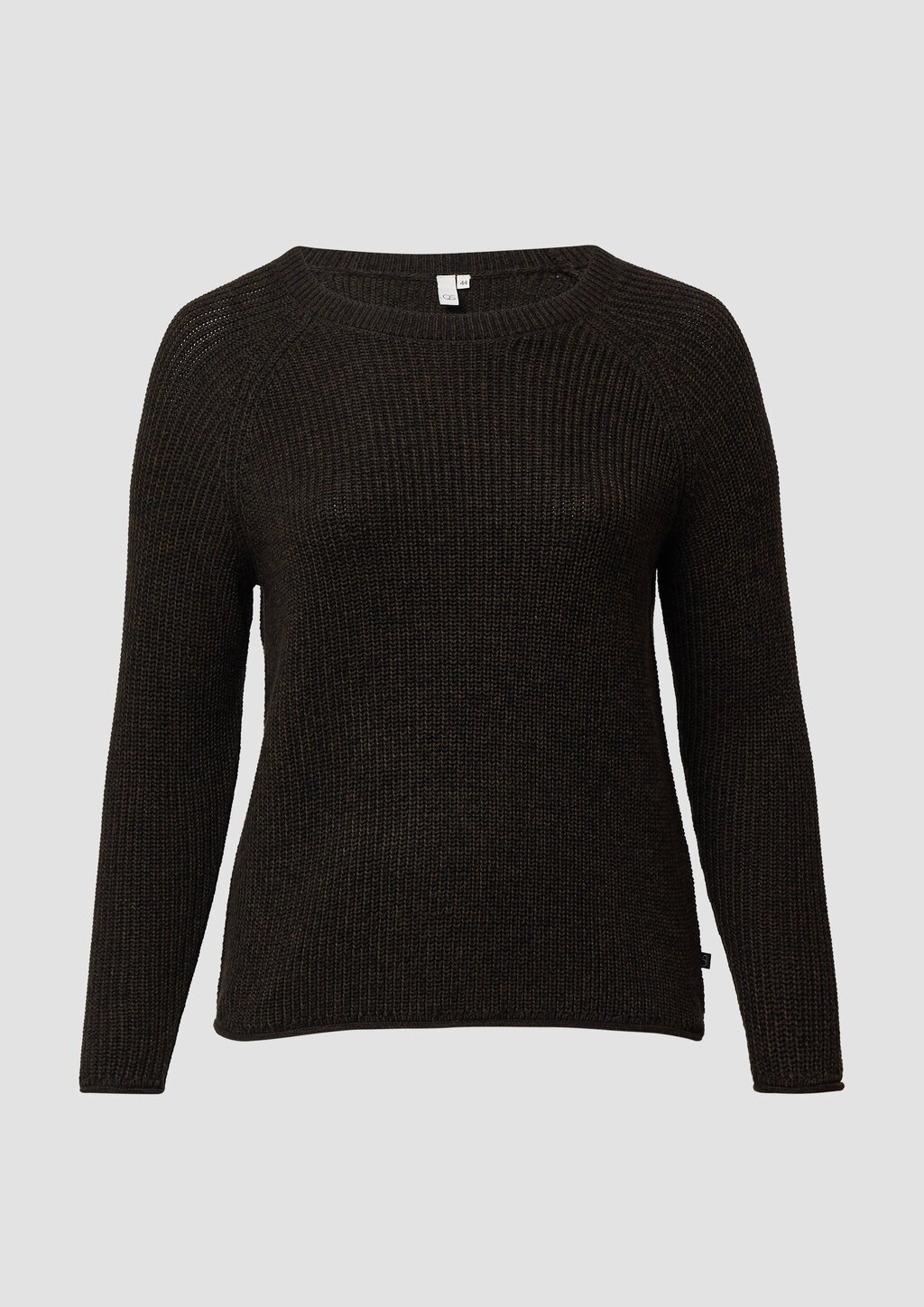 Melierter Strickpullover