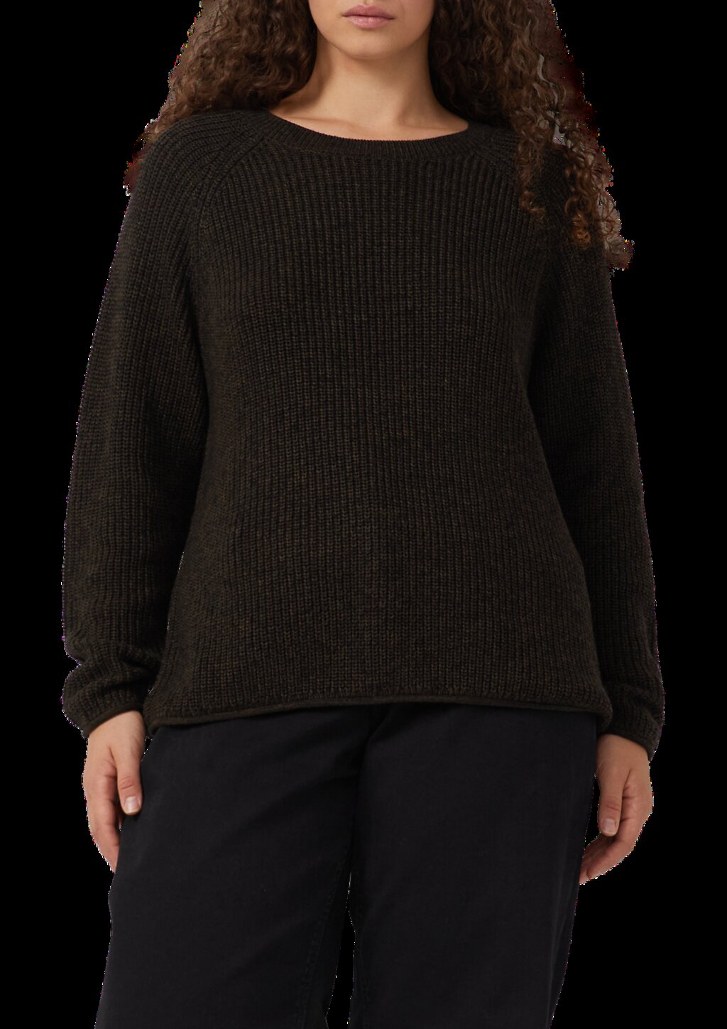 Melierter Strickpullover