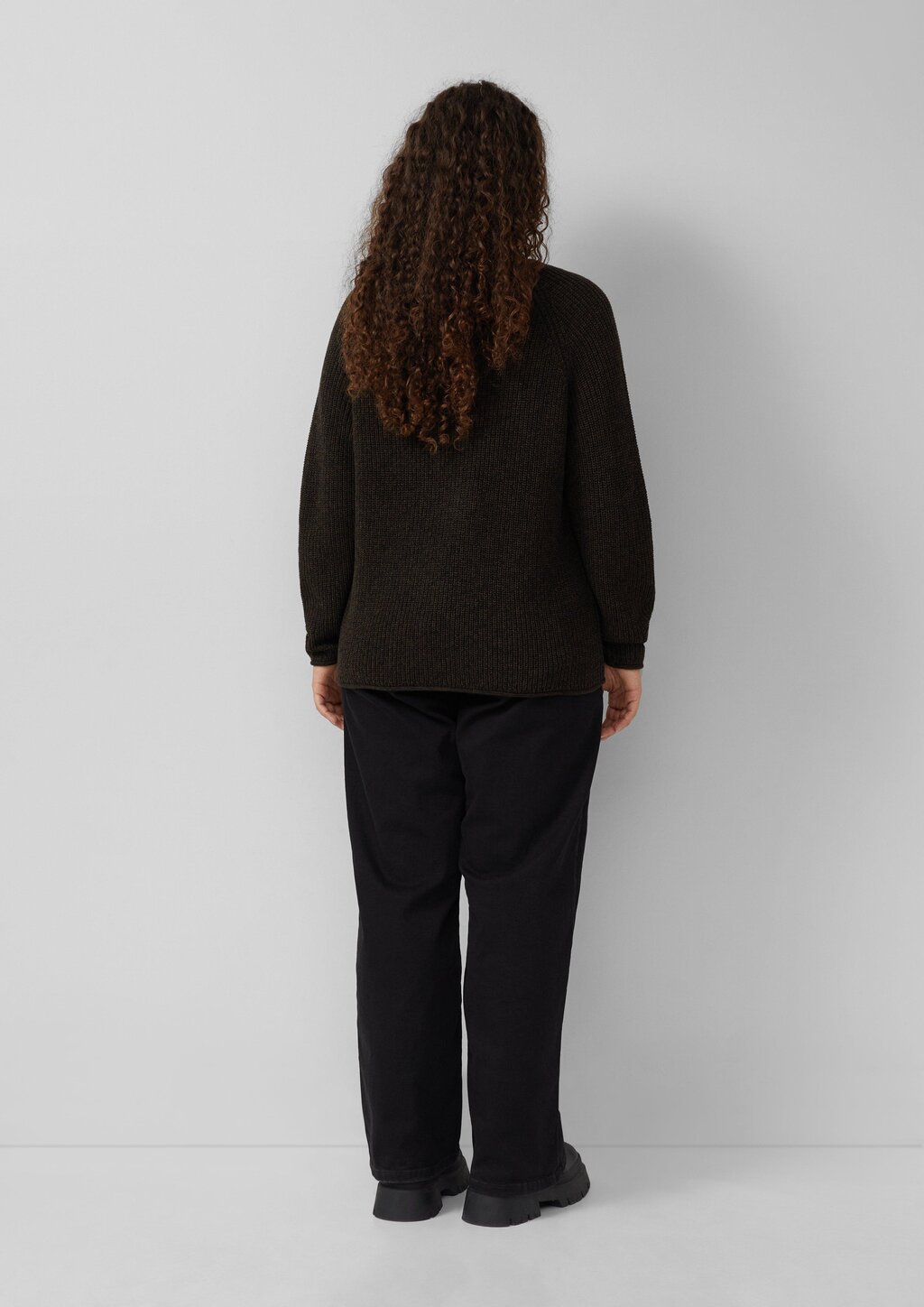 Melierter Strickpullover