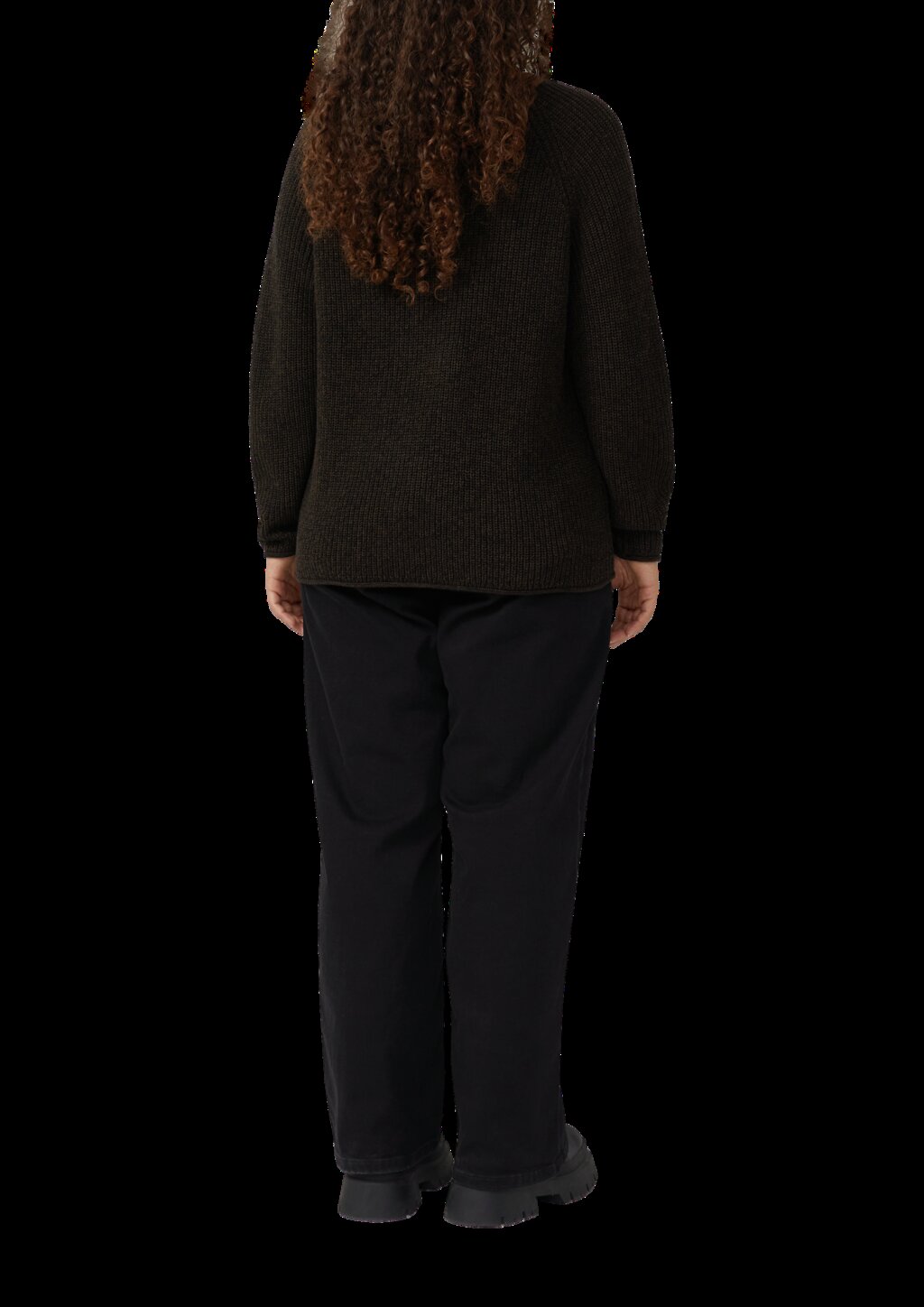 Melierter Strickpullover