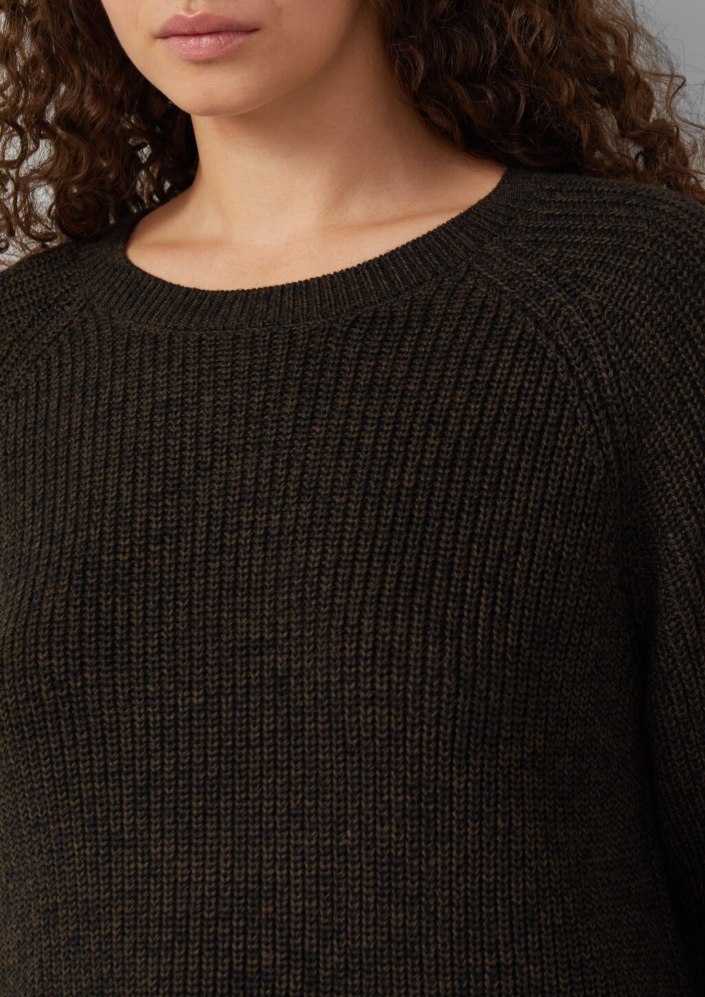 Melierter Strickpullover