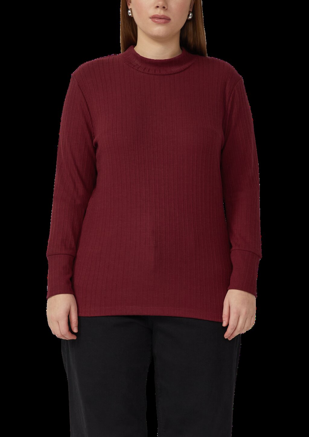 Geripptes Langarmshirt