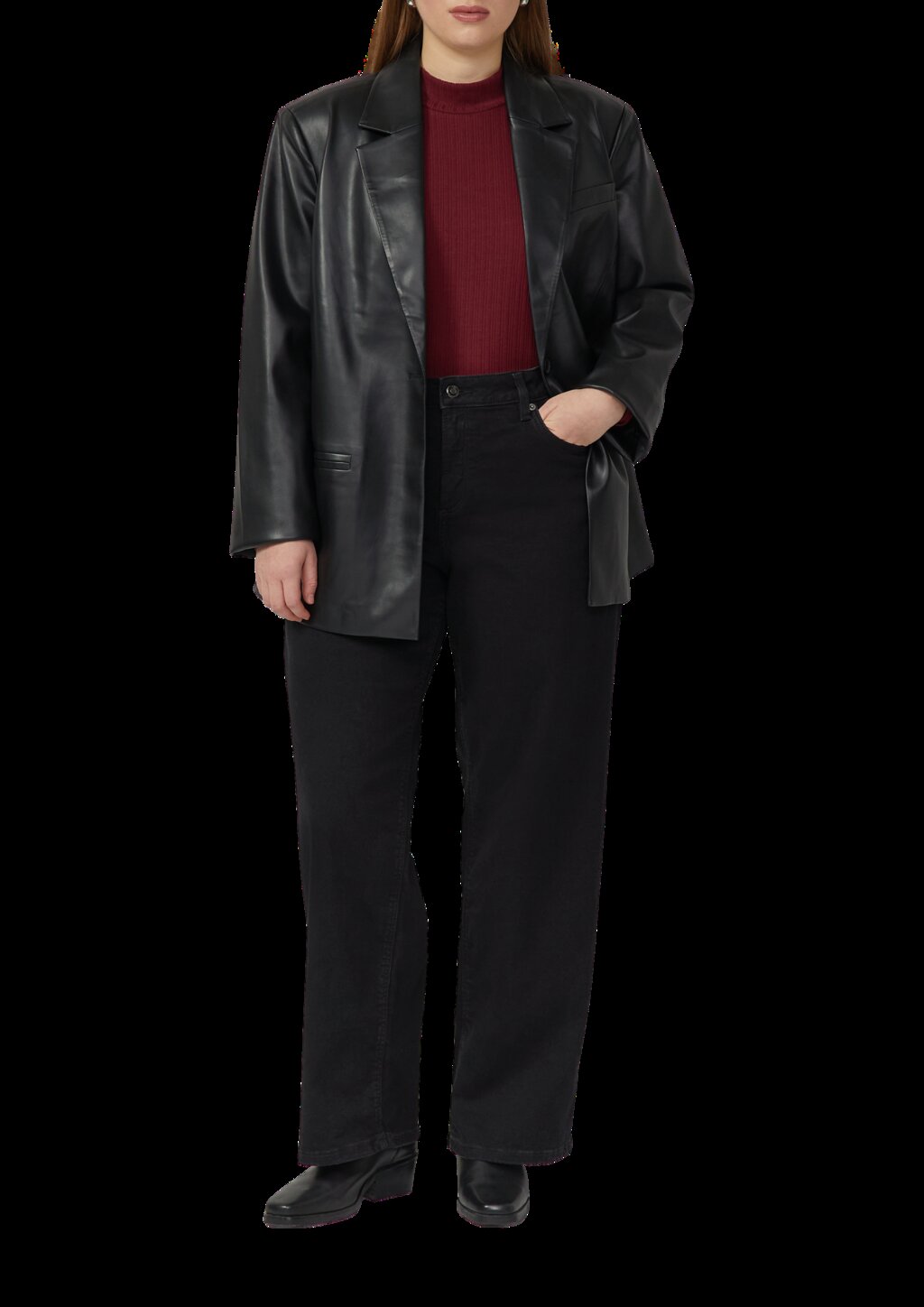 Geripptes Langarmshirt