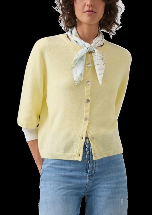 Schal aus fließender Webware mit Artwork