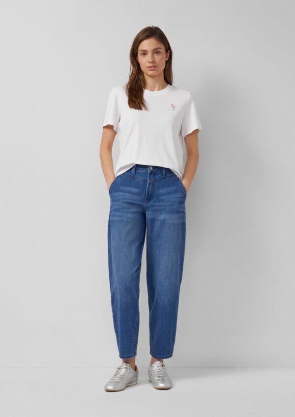 Ankle-Jeans / Regular Fit / High Rise / Barrel Leg