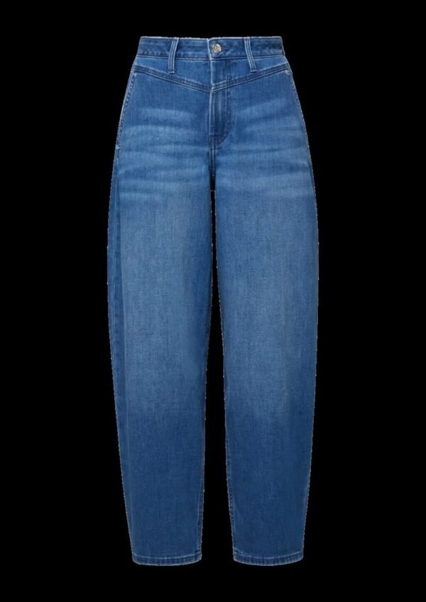 Ankle-Jeans / Regular Fit / High Rise / Barrel Leg