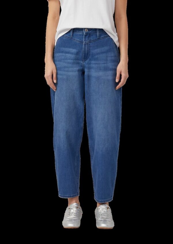 Ankle-Jeans / Regular Fit / High Rise / Barrel Leg