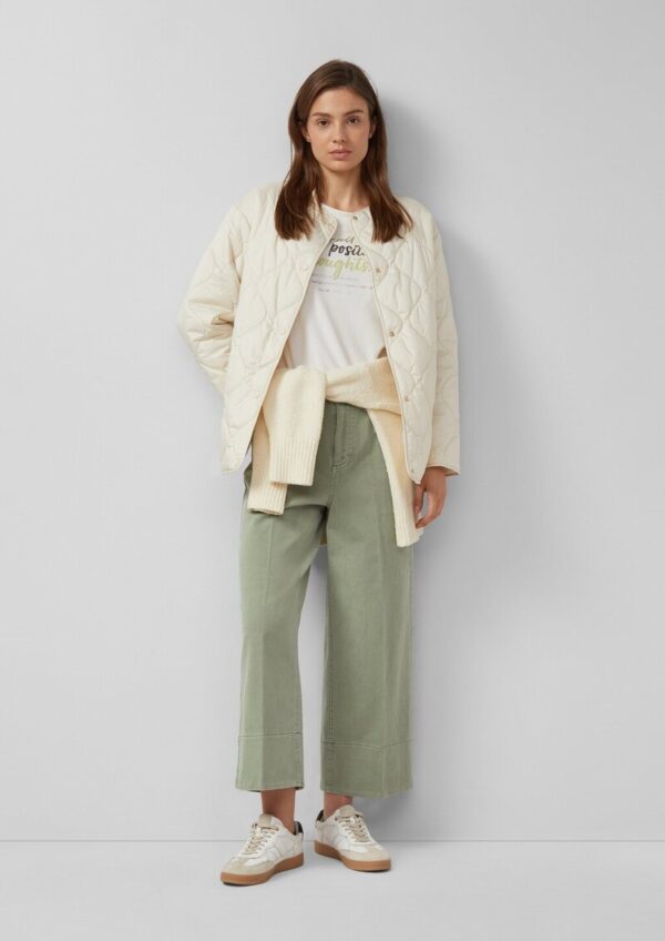 Culotte-Jeans / Regular Fit / High Rise / Wide Leg / Bügelfalten