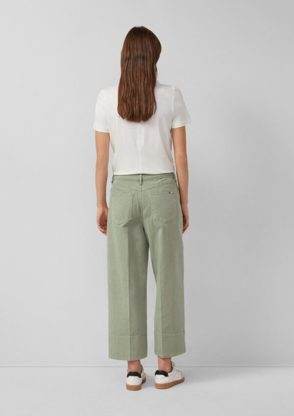 Culotte-Jeans / Regular Fit / High Rise / Wide Leg / Bügelfalten