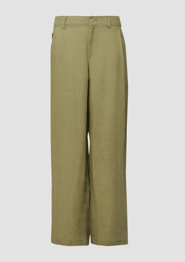 Wide-Leg-Hose aus Leinen