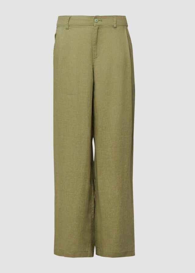 Wide-Leg-Hose aus Leinen