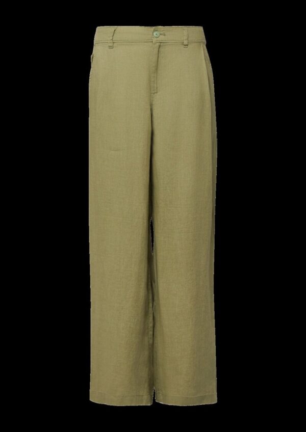 Wide-Leg-Hose aus Leinen