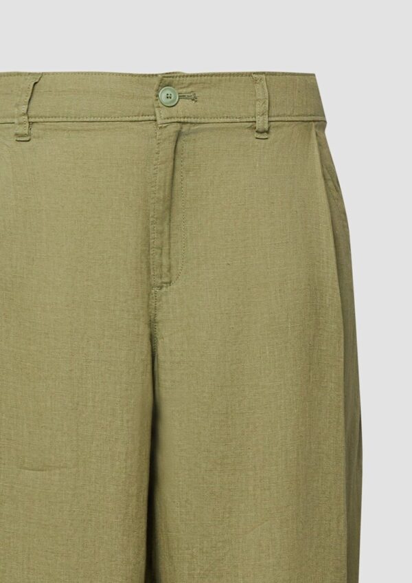 Wide-Leg-Hose aus Leinen
