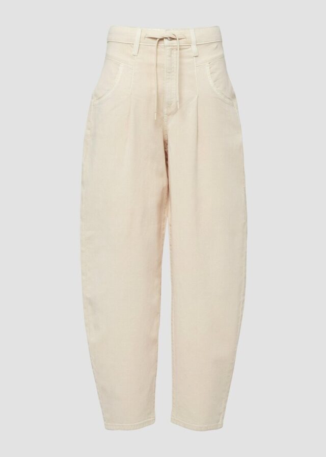 Ankle-Hose mit Garment Dye und Durchzugkordel