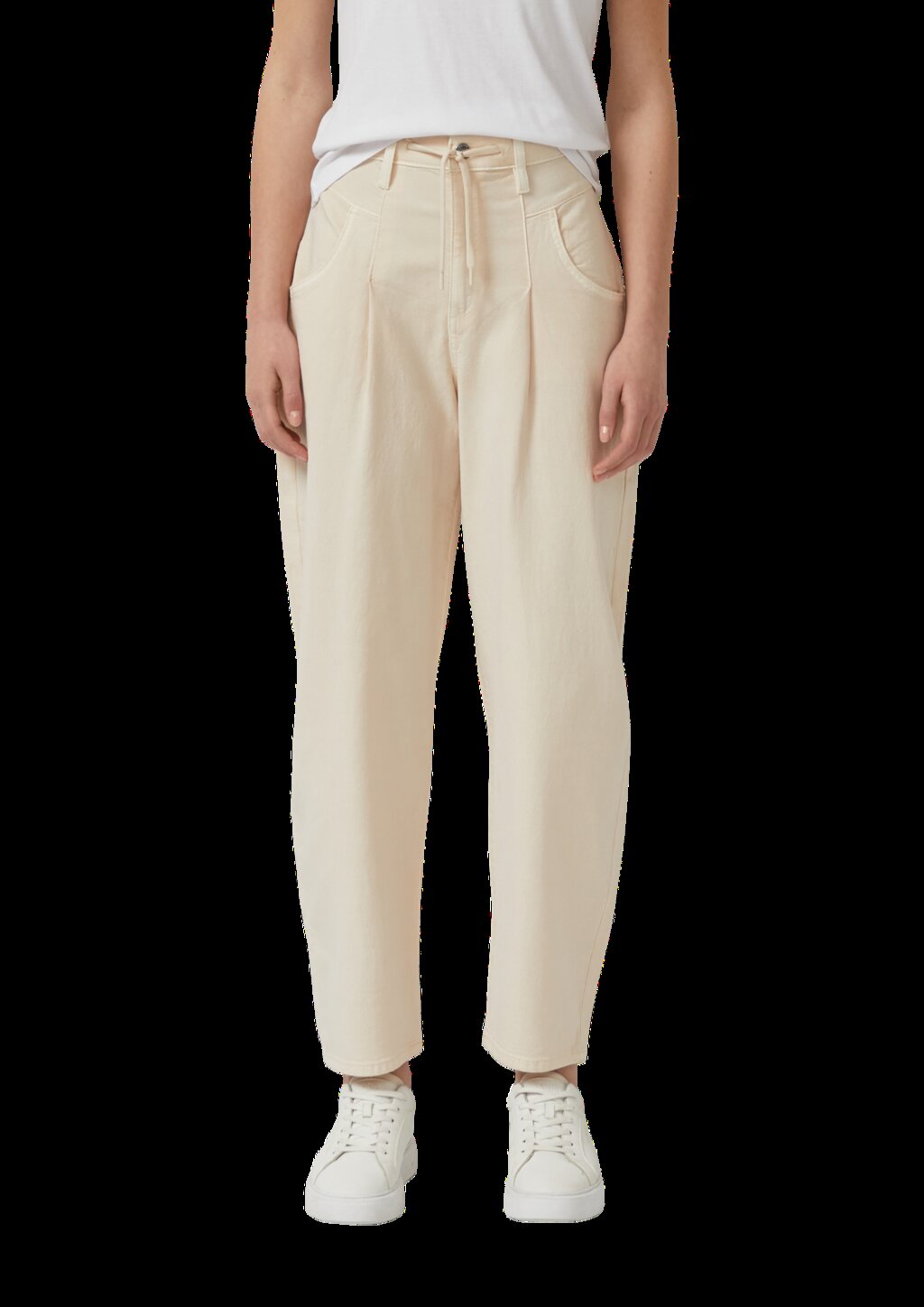 Ankle-Hose mit Garment Dye und Durchzugkordel