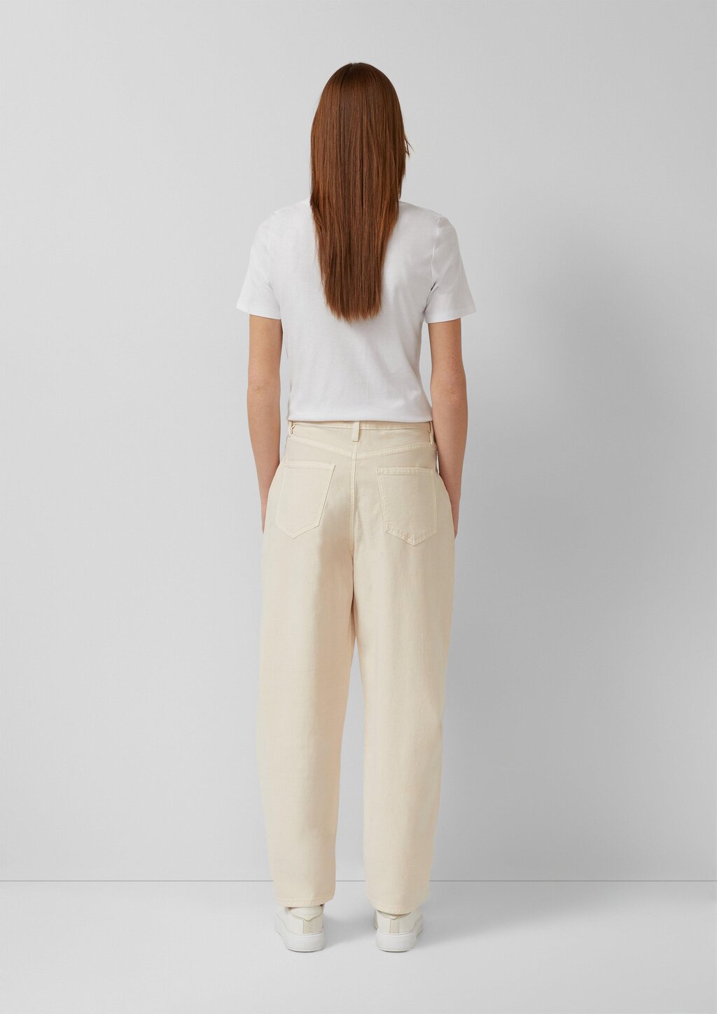 Ankle-Hose mit Garment Dye und Durchzugkordel