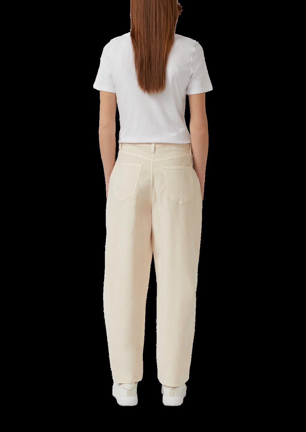 Ankle-Hose mit Garment Dye und Durchzugkordel