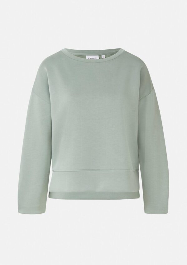 Weiches Sweatshirt mit Faltendetail am Arm