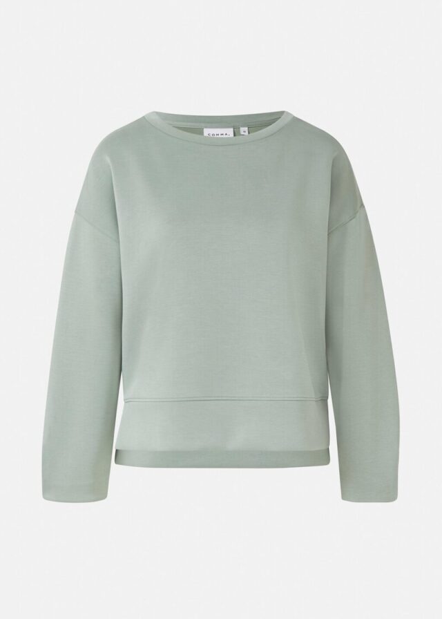 Weiches Sweatshirt mit Faltendetail am Arm