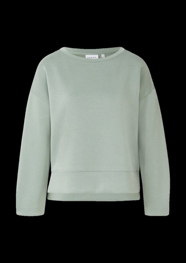 Weiches Sweatshirt mit Faltendetail am Arm