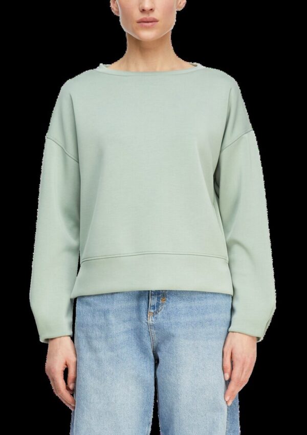 Weiches Sweatshirt mit Faltendetail am Arm