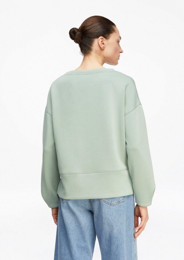 Weiches Sweatshirt mit Faltendetail am Arm