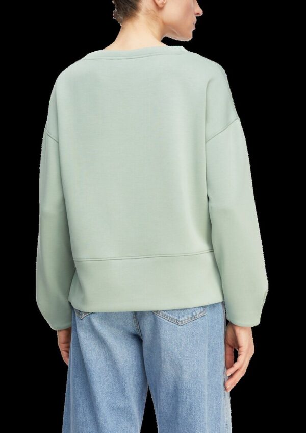 Weiches Sweatshirt mit Faltendetail am Arm