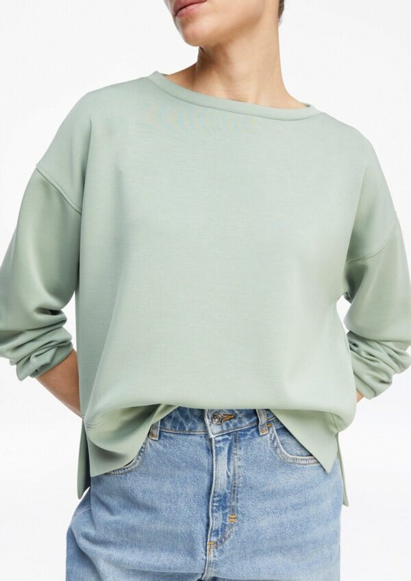 Weiches Sweatshirt mit Faltendetail am Arm