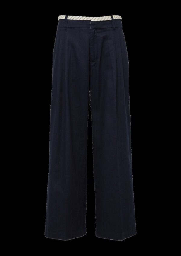 Twill-Hose mit Extra Wide Leg