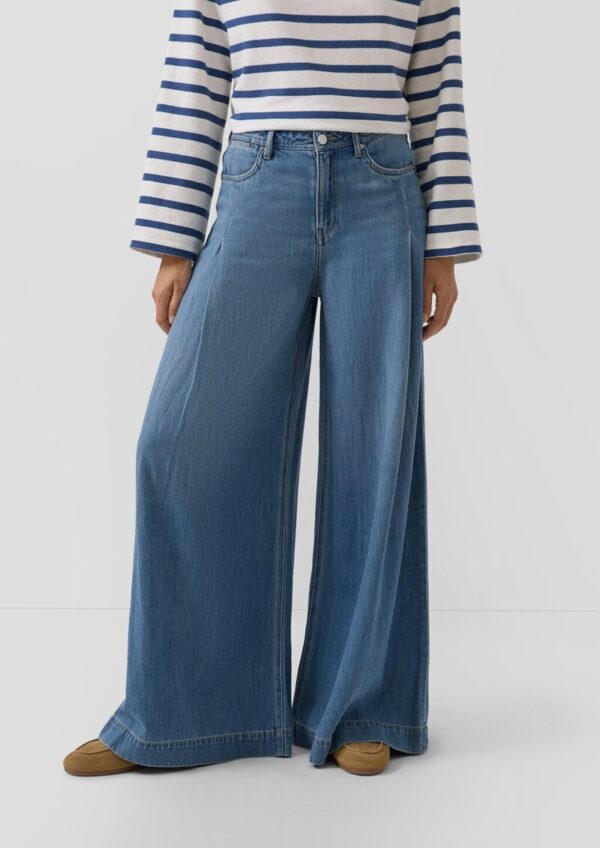 Jeans / Regular Fit / High Rise / Extra Wide Leg / Lyocellmix