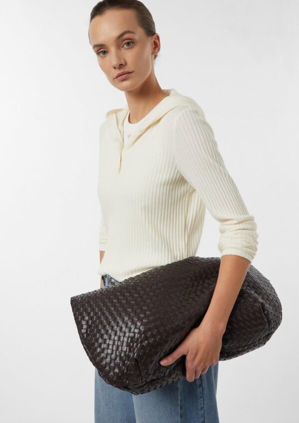 Weiches Rippshirt mit Kapuze